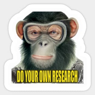 Funny DYOR Bored Ape Crypto Meme Sticker